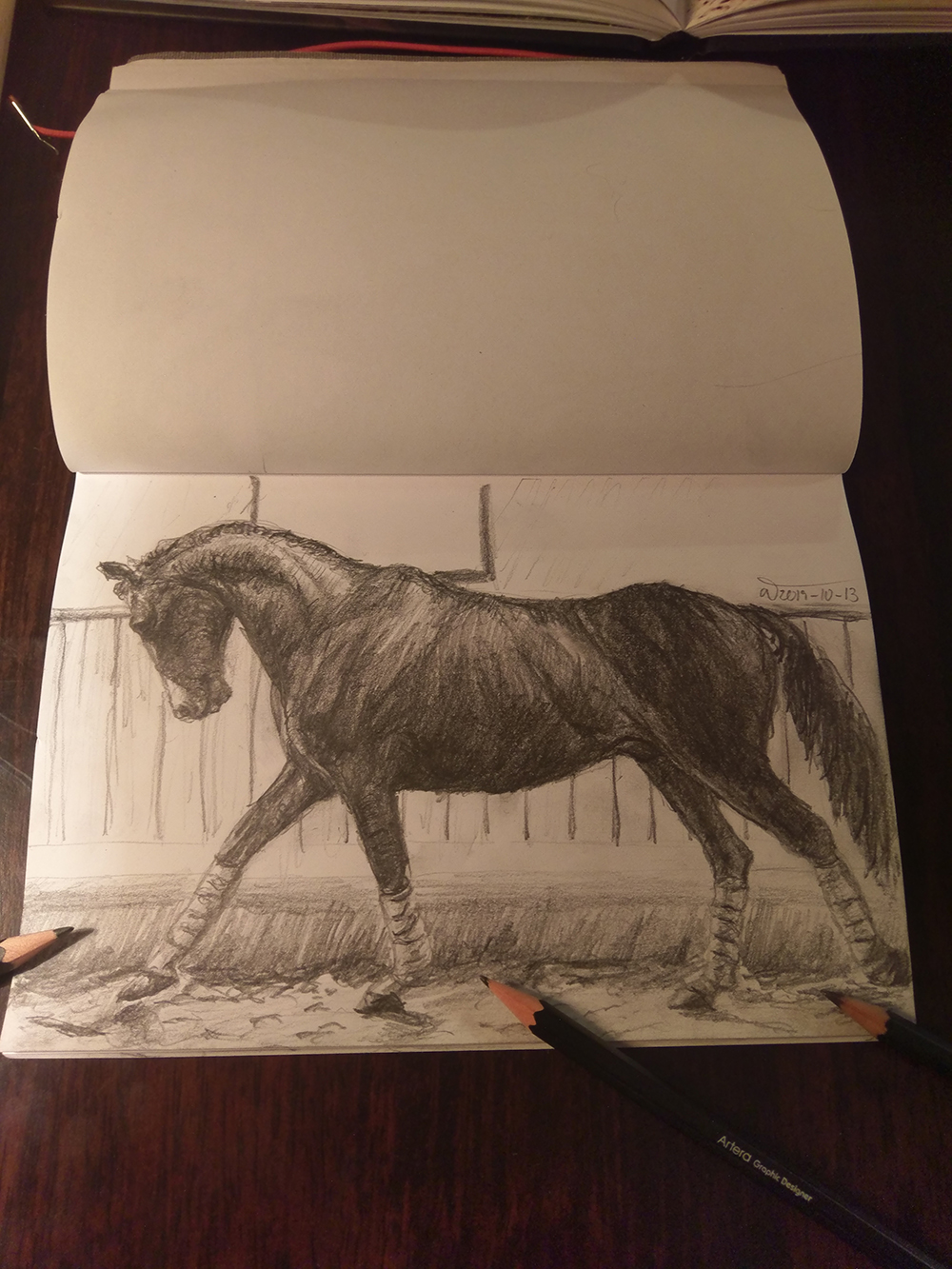 Traditional sketch of a horse