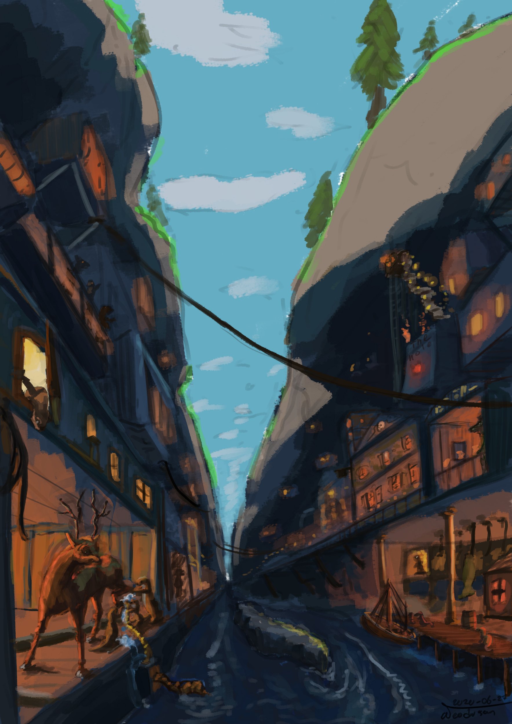 Drawning of Otter Valley