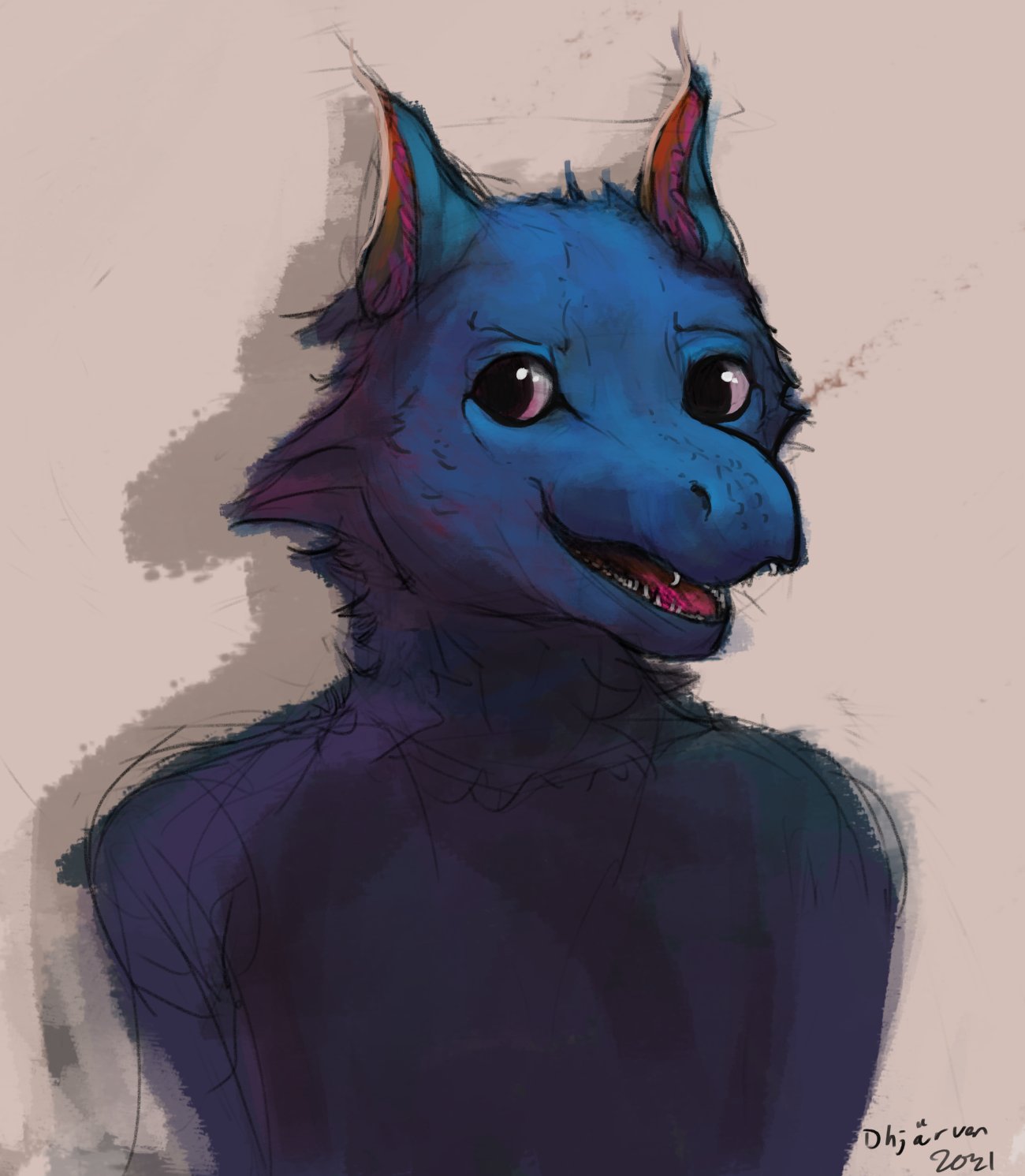 sketch of an anthro bust